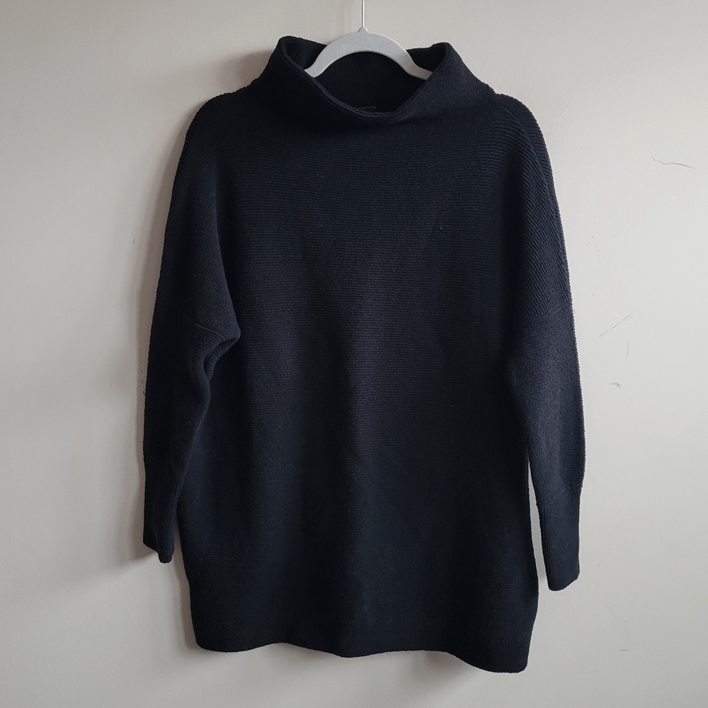 Free People Ottoman‎ Slouchy Sweater Tunic Black - Picture 4 of 9